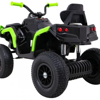 Dječji Atv Air Quad Na Baterije, Crno Zeleni + Gume Na Napuhavanje + Mp3 Radio + Spori Start Quad Na Akumulator 5