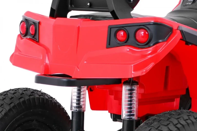 Dječji Atv Air Quad Na Baterije, Crveni + Gume Na Napuhavanje + Mp3 Radio + Spori Start, Crvena Quad Na Akumulator 10