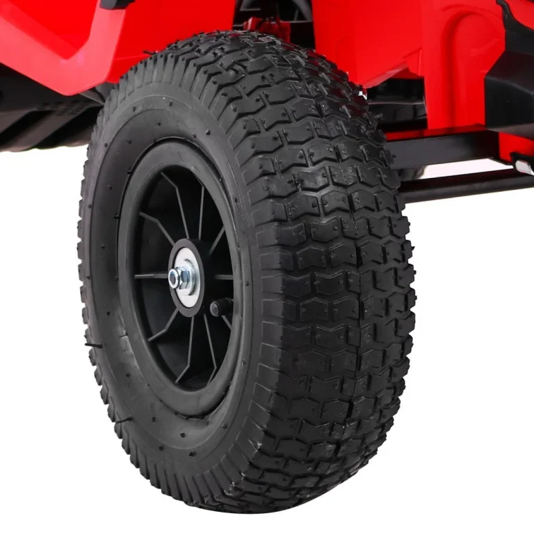 Dječji Atv Air Quad Na Baterije, Crveni + Gume Na Napuhavanje + Mp3 Radio + Spori Start, Crvena Quad Na Akumulator 12