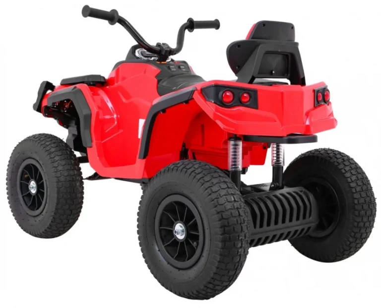 Dječji Atv Air Quad Na Baterije, Crveni + Gume Na Napuhavanje + Mp3 Radio + Spori Start, Crvena Quad Na Akumulator 4
