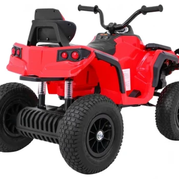 Dječji Atv Air Quad Na Baterije, Crveni + Gume Na Napuhavanje + Mp3 Radio + Spori Start, Crvena Quad Na Akumulator 7
