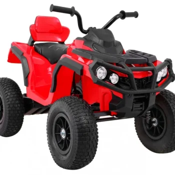 Dječji Atv Air Quad Na Baterije, Crveni + Gume Na Napuhavanje + Mp3 Radio + Spori Start, Crvena Quad Na Akumulator 8
