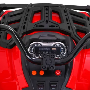 Dječji Atv Air Quad Na Baterije, Crveni + Gume Na Napuhavanje + Mp3 Radio + Spori Start, Crvena Quad Na Akumulator 9
