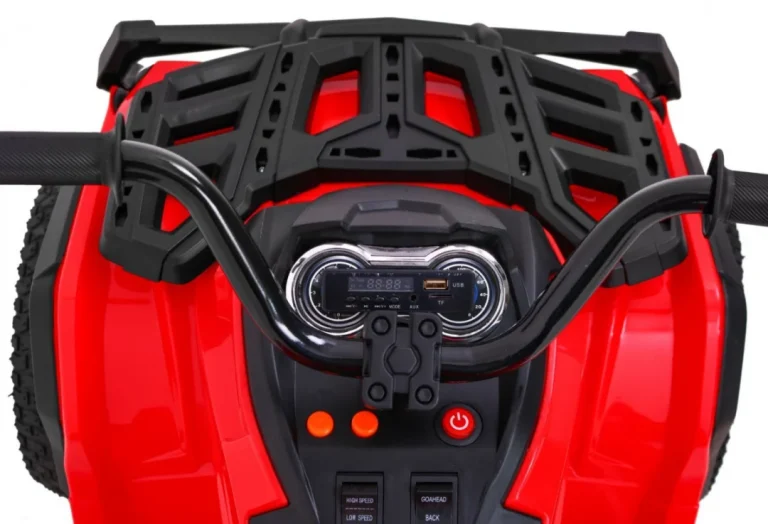 Dječji Atv Air Quad Na Baterije, Crveni + Gume Na Napuhavanje + Mp3 Radio + Spori Start, Crvena Quad Na Akumulator 9