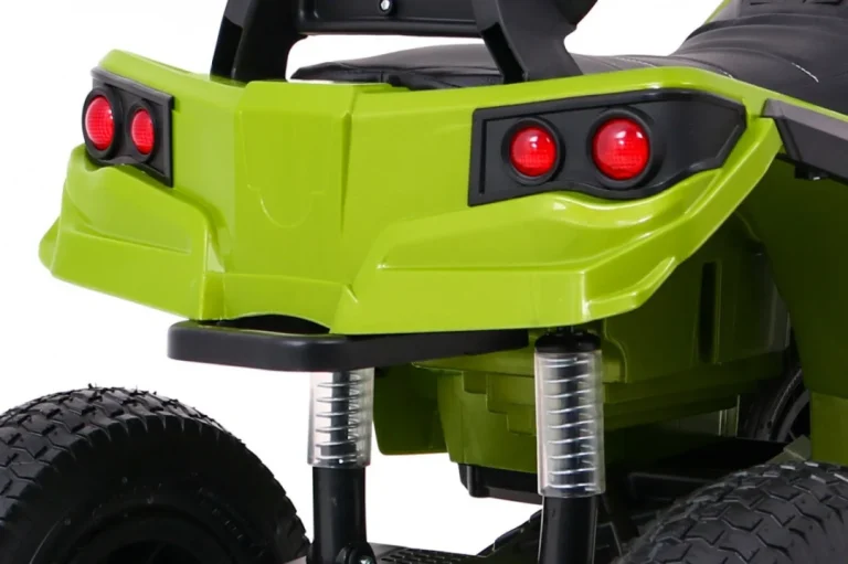 Dječji Atv Air Quad Na Baterije, Zeleni + Gume Na Napuhavanje + Mp3 Radio + Spori Start, Zelena Quad Na Akumulator 10