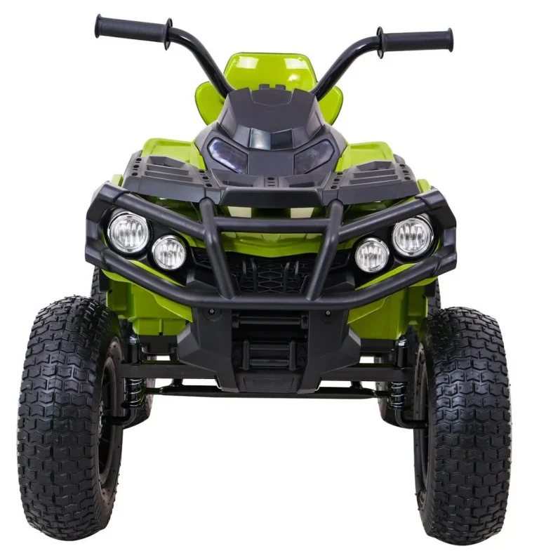 Dječji Atv Air Quad Na Baterije, Zeleni + Gume Na Napuhavanje + Mp3 Radio + Spori Start, Zelena Quad Na Akumulator 3
