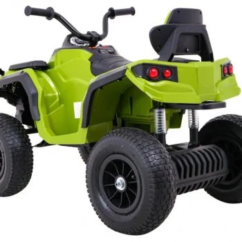 Dječji Atv Air Quad Na Baterije, Zeleni + Gume Na Napuhavanje + Mp3 Radio + Spori Start, Zelena Quad Na Akumulator 5
