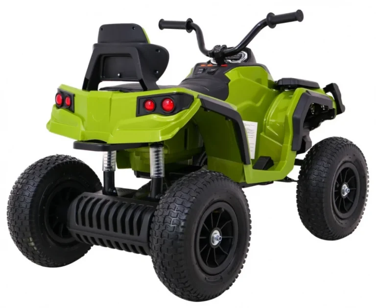 Dječji Atv Air Quad Na Baterije, Zeleni + Gume Na Napuhavanje + Mp3 Radio + Spori Start, Zelena Quad Na Akumulator 7