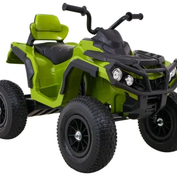 Dječji Atv Air Quad Na Baterije, Zeleni + Gume Na Napuhavanje + Mp3 Radio + Spori Start, Zelena Quad Na Akumulator 8