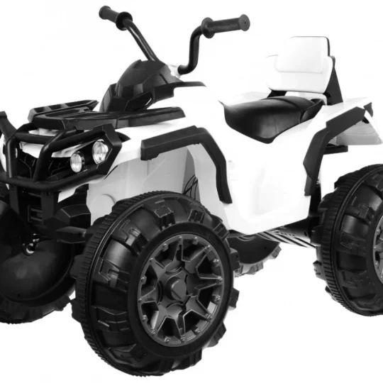 Dječji Atv Quad Na Baterije Bijeli + Eva Kotači + Mp3 Radio + Led + Spori Start, Bijela 1