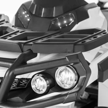 Dječji Atv Quad Na Baterije Bijeli + Eva Kotači + Mp3 Radio + Led + Spori Start, Bijela 5