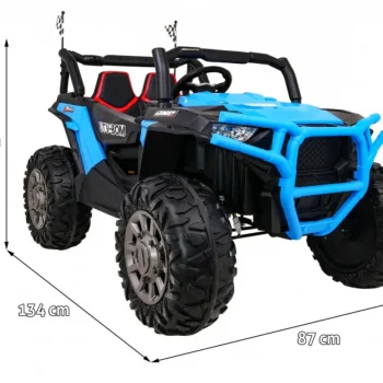 Dječji Buggy Racer Plavi + 4x4 Pogon + Daljinski Upravljač + Spori Start + Nosač Za Prtljagu, Plava 2