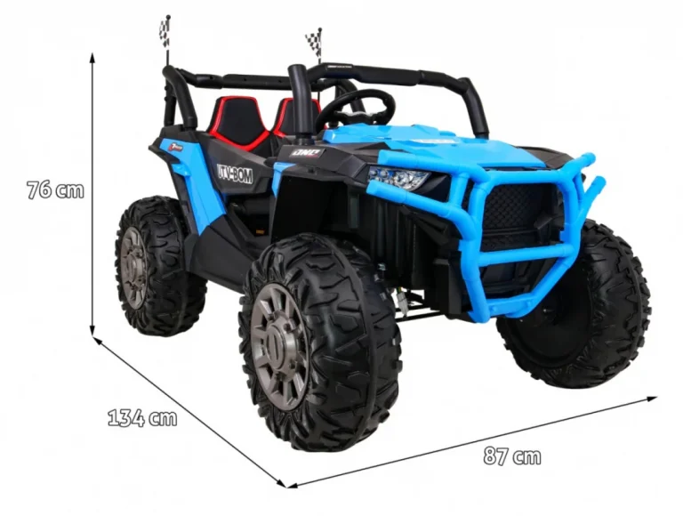 Dječji Buggy Racer Plavi + 4x4 Pogon + Daljinski Upravljač + Spori Start + Nosač Za Prtljagu, Plava 2