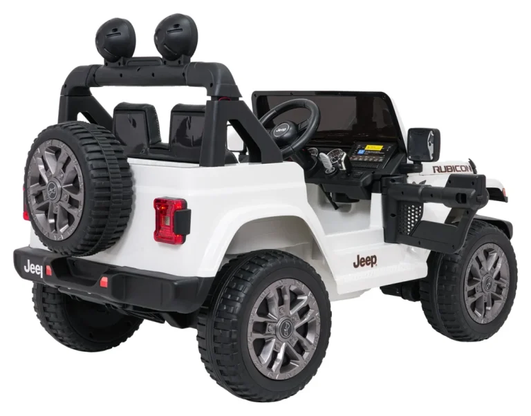 Dječji Jeep Wrangler Rubicon Lift Bijeli Auto Na Akumulator 10