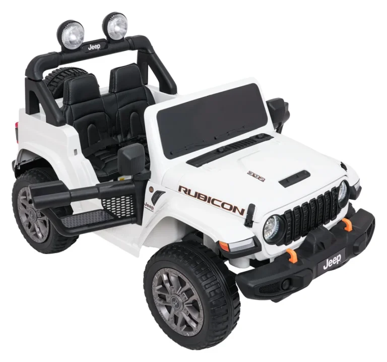 Dječji Jeep Wrangler Rubicon Lift Bijeli Auto Na Akumulator 12