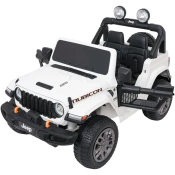 Dječji Jeep Wrangler Rubicon Lift Bijeli Auto Na Akumulator 14