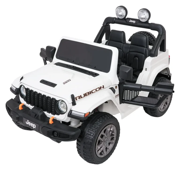 Dječji Jeep Wrangler Rubicon Lift Bijeli Auto Na Akumulator 14