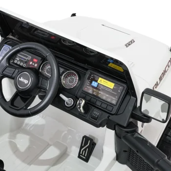 Dječji Jeep Wrangler Rubicon Lift Bijeli Auto Na Akumulator 16