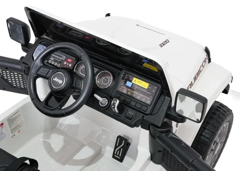 Dječji Jeep Wrangler Rubicon Lift Bijeli Auto Na Akumulator 16