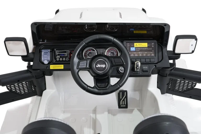 Dječji Jeep Wrangler Rubicon Lift Bijeli Auto Na Akumulator 17