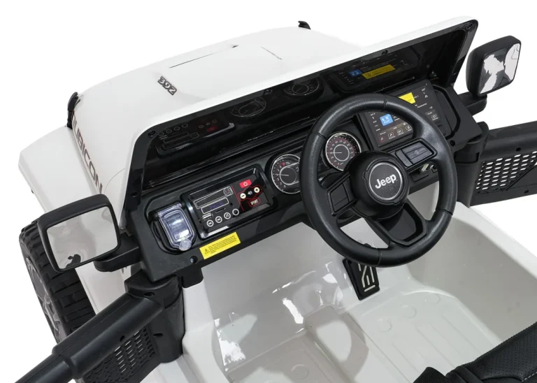 Dječji Jeep Wrangler Rubicon Lift Bijeli Auto Na Akumulator 18