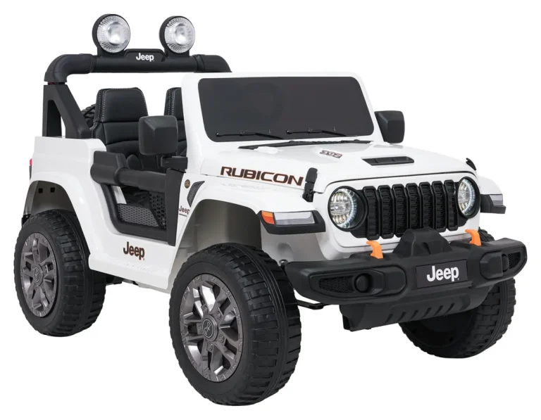 Dječji Jeep Wrangler Rubicon Lift Bijeli Auto Na Akumulator 4