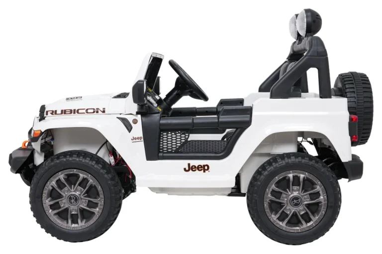 Dječji Jeep Wrangler Rubicon Lift Bijeli Auto Na Akumulator 5
