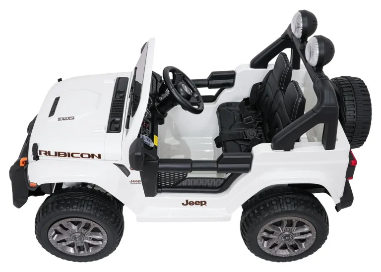 Dječji Jeep Wrangler Rubicon Lift Bijeli Auto Na Akumulator 6