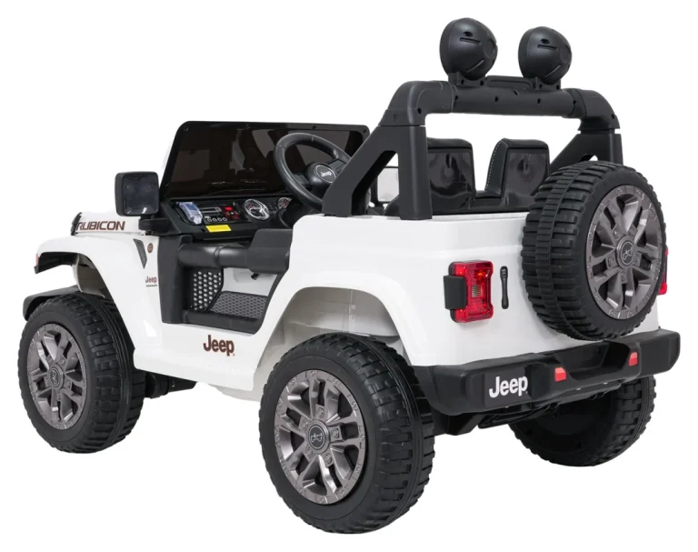 Dječji Jeep Wrangler Rubicon Lift Bijeli Auto Na Akumulator 7
