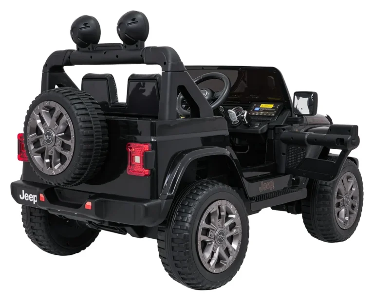 Dječji Jeep Wrangler Rubicon Lift Crni Auto Na Akumulator 11