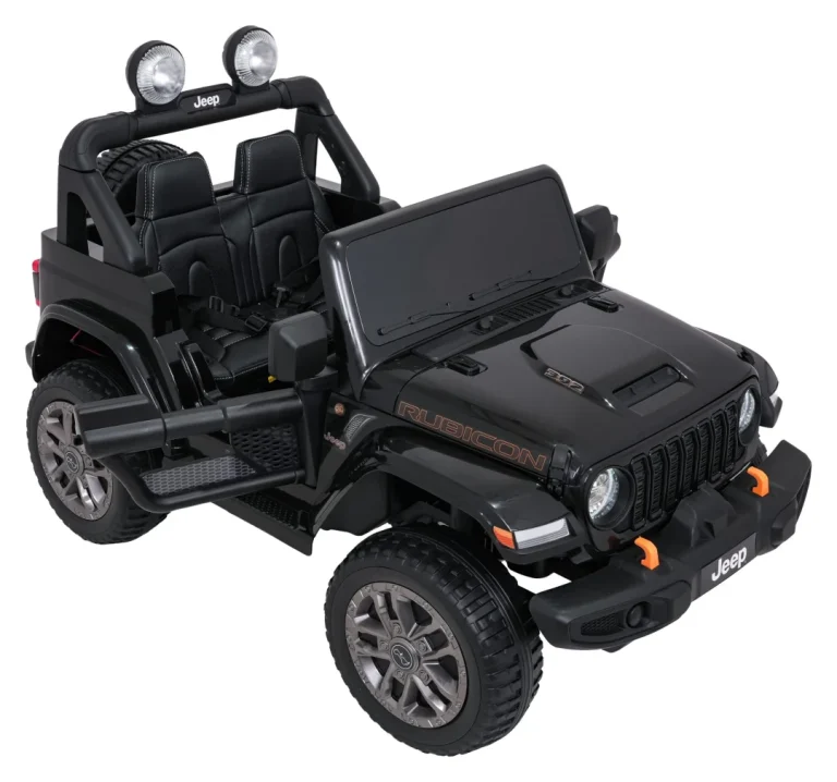 Dječji Jeep Wrangler Rubicon Lift Crni Auto Na Akumulator 14