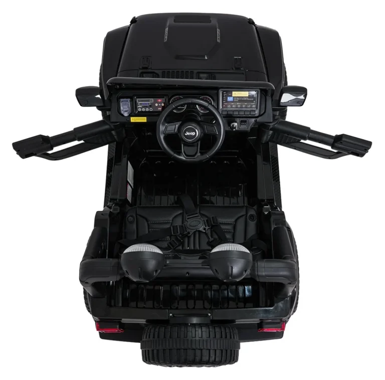 Dječji Jeep Wrangler Rubicon Lift Crni Auto Na Akumulator 15