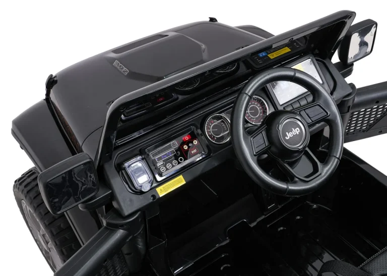 Dječji Jeep Wrangler Rubicon Lift Crni Auto Na Akumulator 16