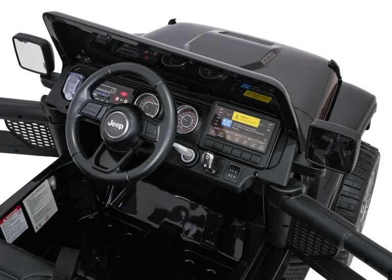 Dječji Jeep Wrangler Rubicon Lift Crni Auto Na Akumulator 18