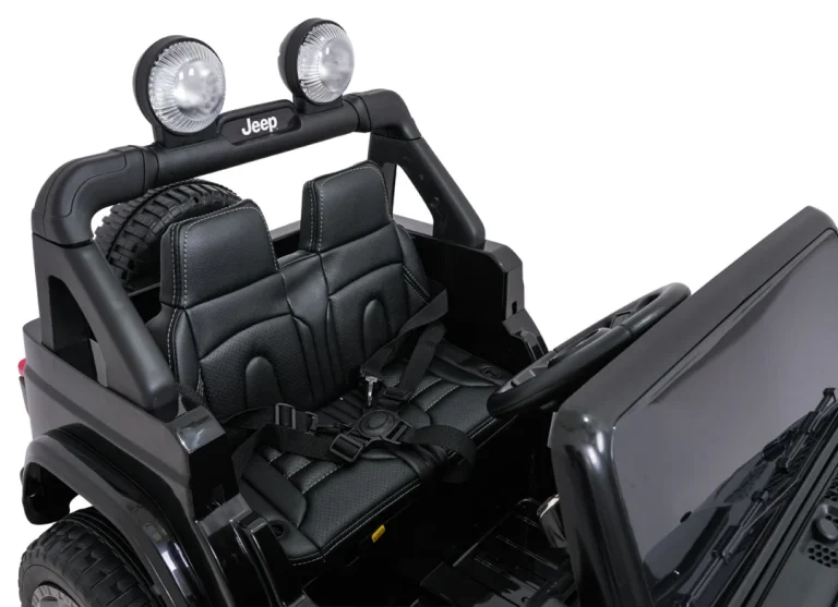 Dječji Jeep Wrangler Rubicon Lift Crni Auto Na Akumulator 23