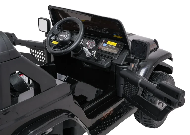 Dječji Jeep Wrangler Rubicon Lift Crni Auto Na Akumulator 24