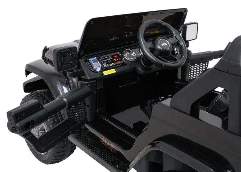 Dječji Jeep Wrangler Rubicon Lift Crni Auto Na Akumulator 25