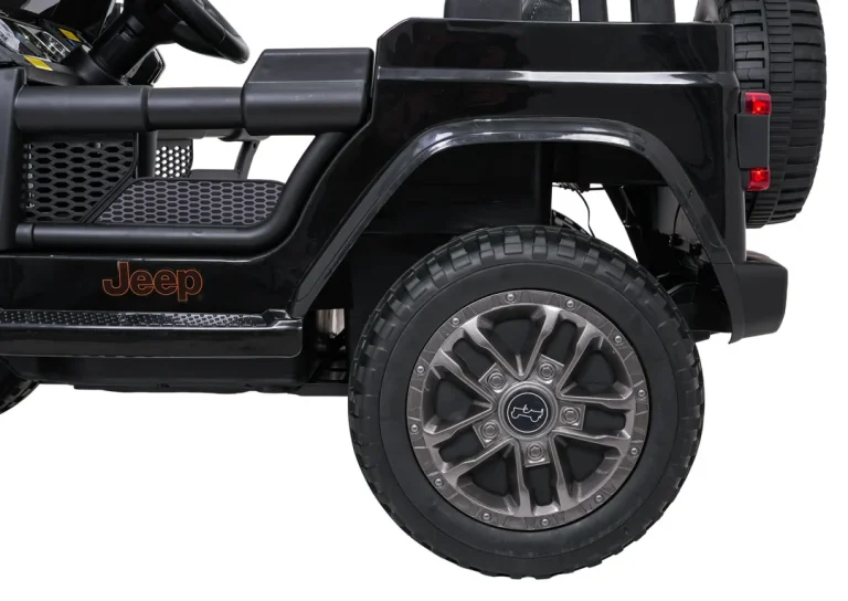 Dječji Jeep Wrangler Rubicon Lift Crni Auto Na Akumulator 27