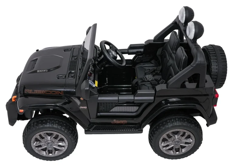 Dječji Jeep Wrangler Rubicon Lift Crni Auto Na Akumulator 7