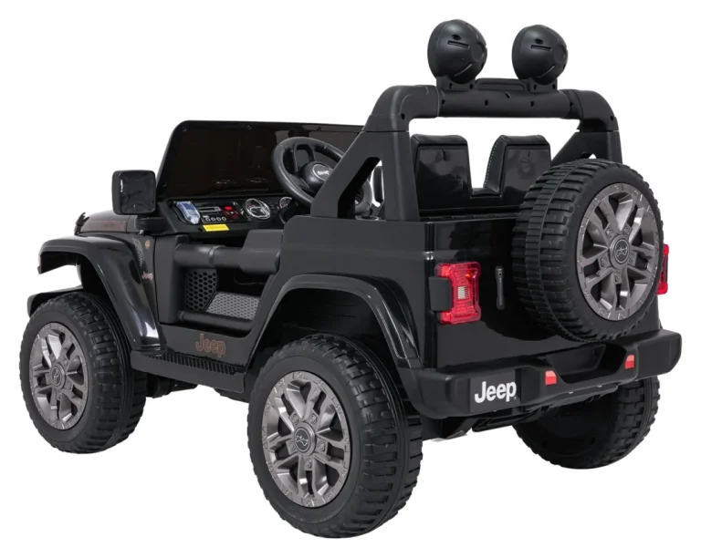 Dječji Jeep Wrangler Rubicon Lift Crni Auto Na Akumulator 8