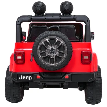 Dječji Jeep Wrangler Rubicon Lift Crveni Auto Na Akumulator 10