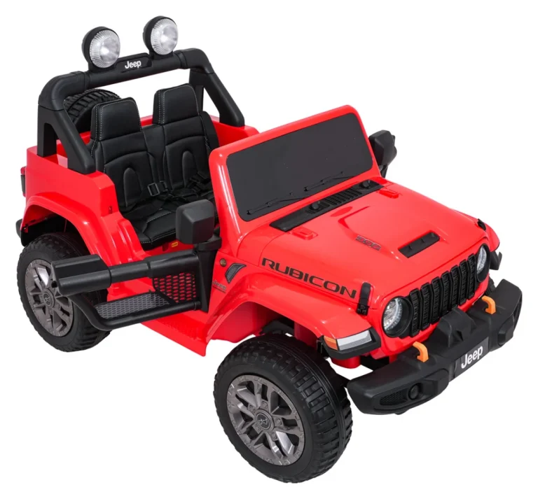 Dječji Jeep Wrangler Rubicon Lift Crveni Auto Na Akumulator 13