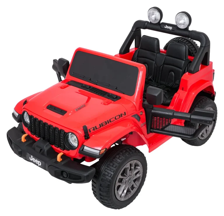 Dječji Jeep Wrangler Rubicon Lift Crveni Auto Na Akumulator 15