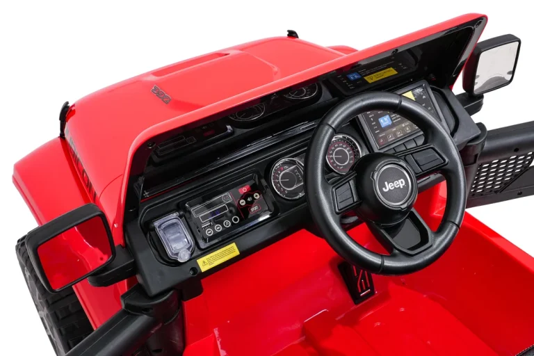 Dječji Jeep Wrangler Rubicon Lift Crveni Auto Na Akumulator 17