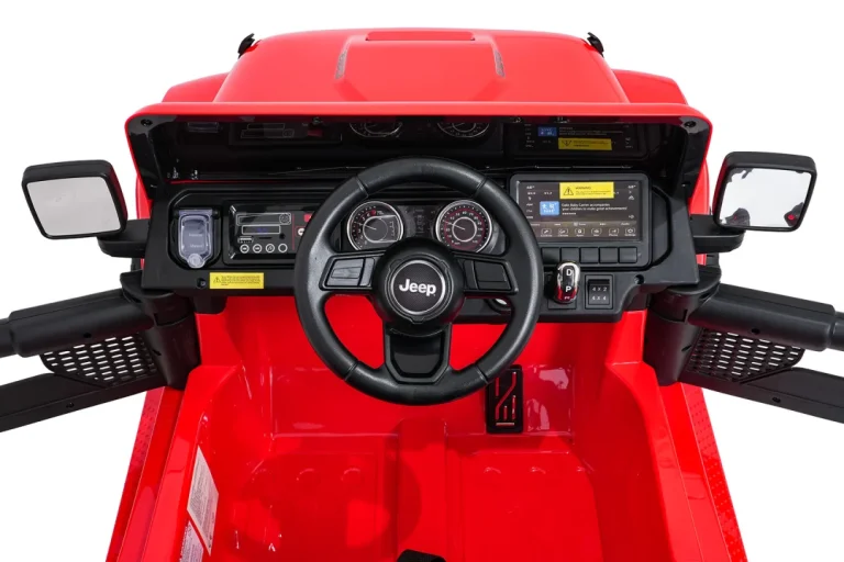 Dječji Jeep Wrangler Rubicon Lift Crveni Auto Na Akumulator 18