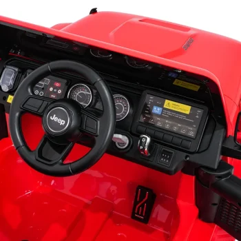 Dječji Jeep Wrangler Rubicon Lift Crveni Auto Na Akumulator 19