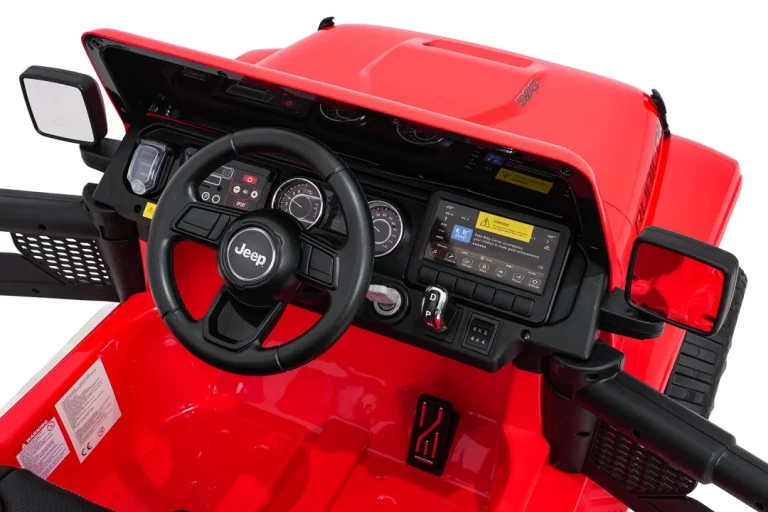 Dječji Jeep Wrangler Rubicon Lift Crveni Auto Na Akumulator 19