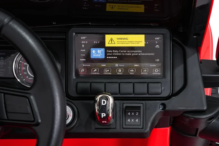Dječji Jeep Wrangler Rubicon Lift Crveni Auto Na Akumulator 20