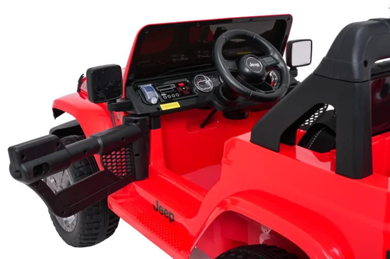 Dječji Jeep Wrangler Rubicon Lift Crveni Auto Na Akumulator 25