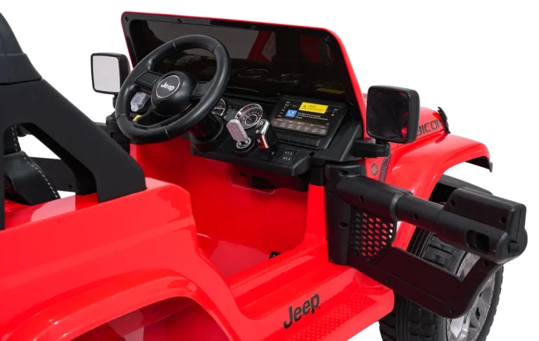 Dječji Jeep Wrangler Rubicon Lift Crveni Auto Na Akumulator 26